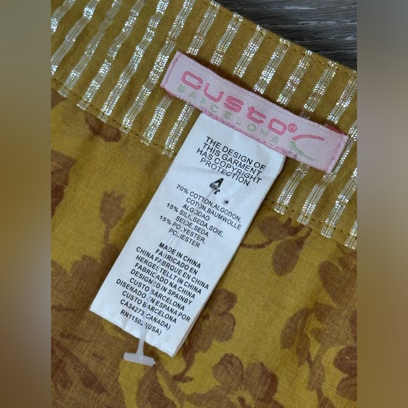 Custo Barcelona Vintage 90 Silk Blend Print Tunic Dress - Size 4 - Picture 6 of 9